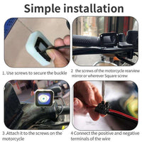 1 Pc Universal Bike Sqaure Eye With Handle Fitting