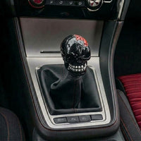 Universal Broken Head Skull Gear Knob Gear Shift Knob Manual Transmission Shifter Lever Stick(Black)