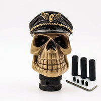 Universal Captain Skull Gear Knob Gear Shift Knob Manual Transmission Shifter Lever Stick(Skin)