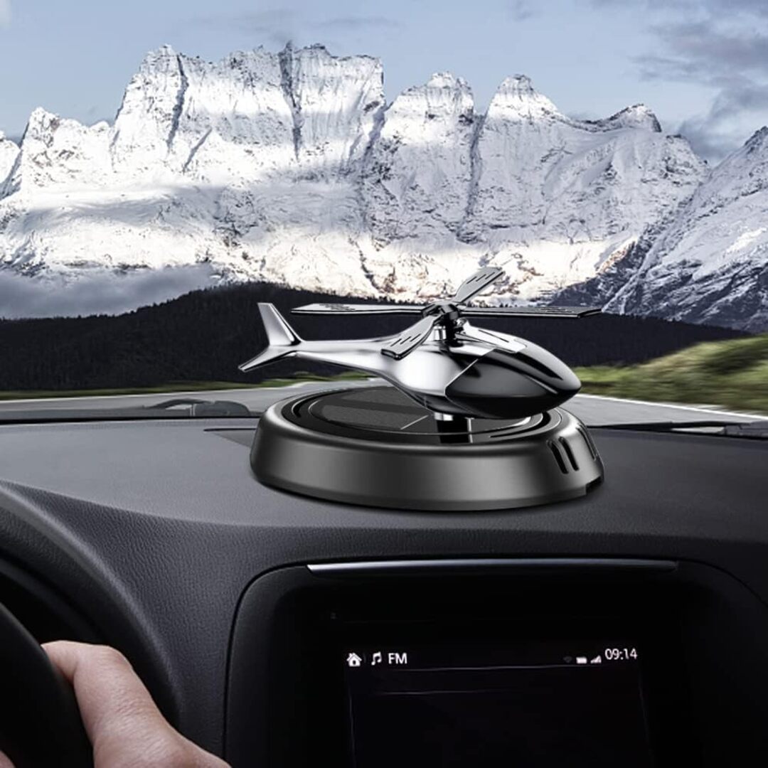 1 Pc Universal Car Solar Helicopter With Air Freshener Refill