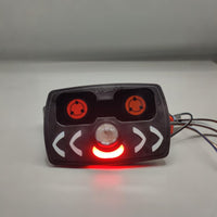 Universal Cat Style Customize Bike Panal With Indicator And Devil Eye Function 1 Pc