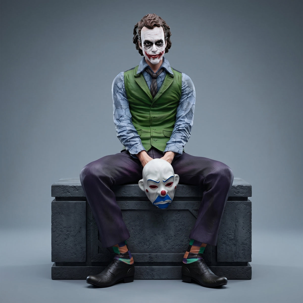 Universal Cool Joker Resin Statue Car Interior Decoration Accessories 1 Pc (Large)