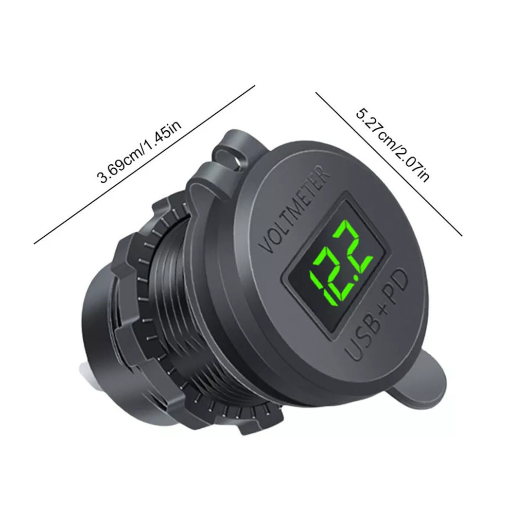 Universal Dual PD Dual QC 3.0 USB Car Charger 80W Fast Charging 1 Pc