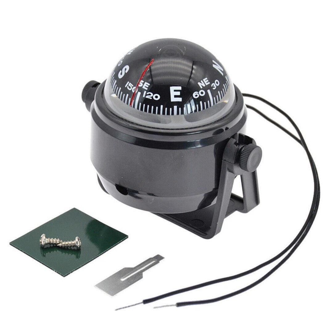 1 Pc Universal Electronic LED Car Compass For Car Navigation