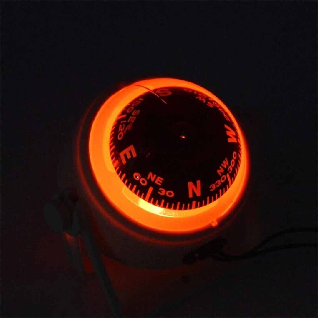 1 Pc Universal Electronic LED Car Compass For Car Navigation