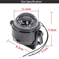 1 Pc Universal Electronic LED Car Compass For Car Navigation