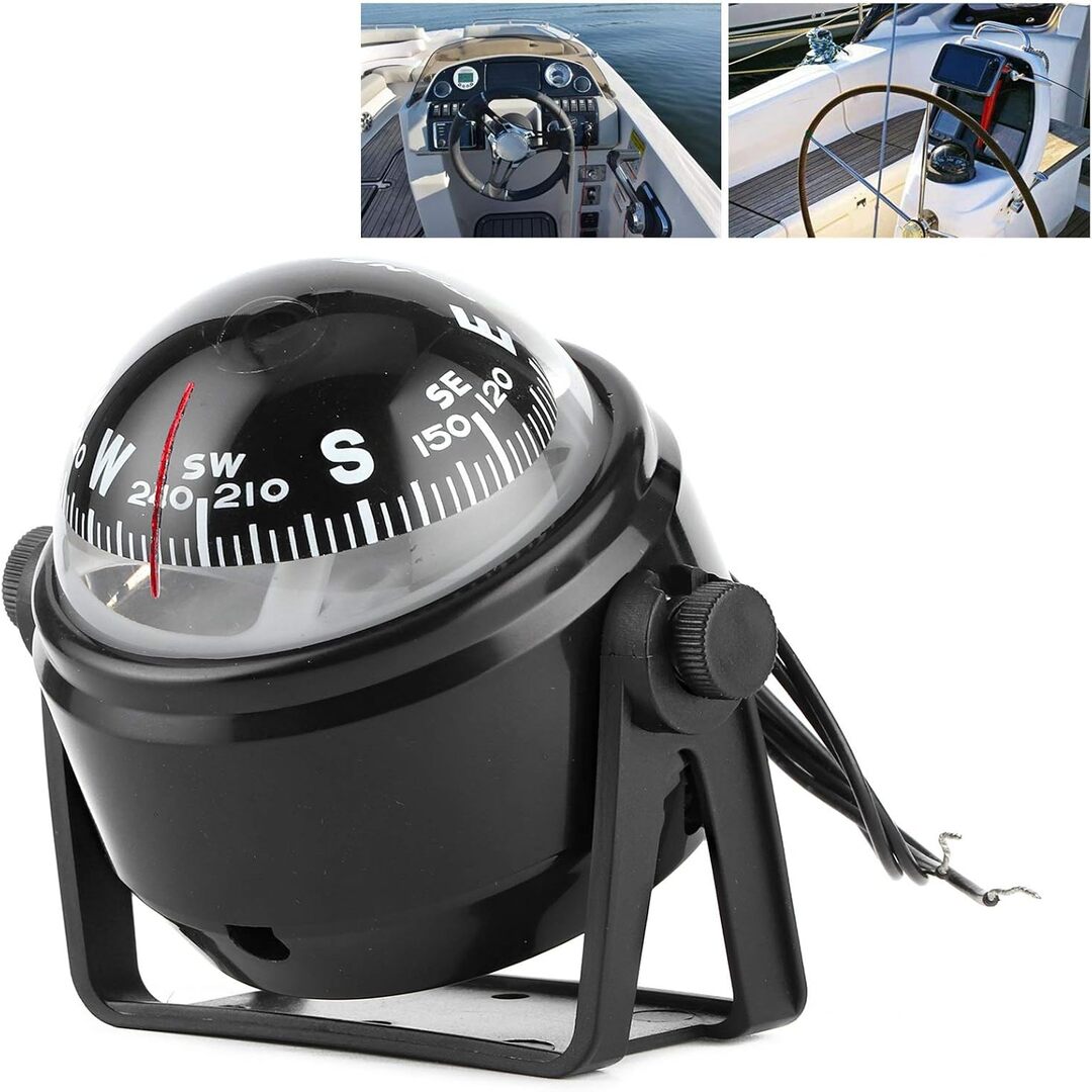 1 Pc Universal Electronic LED Car Compass For Car Navigation