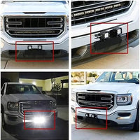 Universal Front Bumper License Plate Mount Bracket 4x4 LED Work Light Fog Light Holder