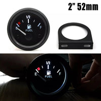 Universal Fuel Level Gauge with LED Backlight & Bracket – 2 Inch Auto Fuel Level Meter