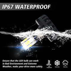 Universal HJG M6 Motorcycle - Bike Headlight LED 35W With Flasher 1 Pc