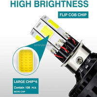 Universal HJG M6 Motorcycle - Bike Headlight LED 35W With Flasher 1 Pc