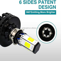 Universal HJG M6 Motorcycle - Bike Headlight LED 35W With Flasher 1 Pc