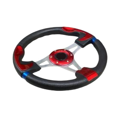 Universal High Gloss Steering Semi Dish Sports Red 1 Pc