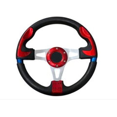 Universal High Gloss Steering Semi Dish Sports Red 1 Pc