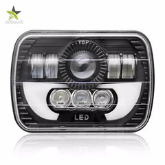 Universal Jeep LED Headlight Projector LED Style 5x7 Square Sealed Beam With DRL Hi-Low 2 Pcs Set (Copy)