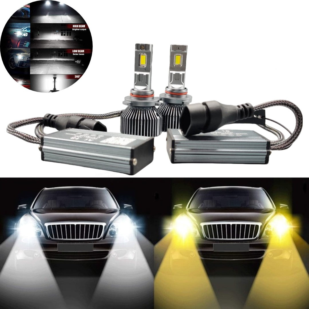 Universal LIUHAWK 9005 85 Watt App Operated LED 2 Pcs Set