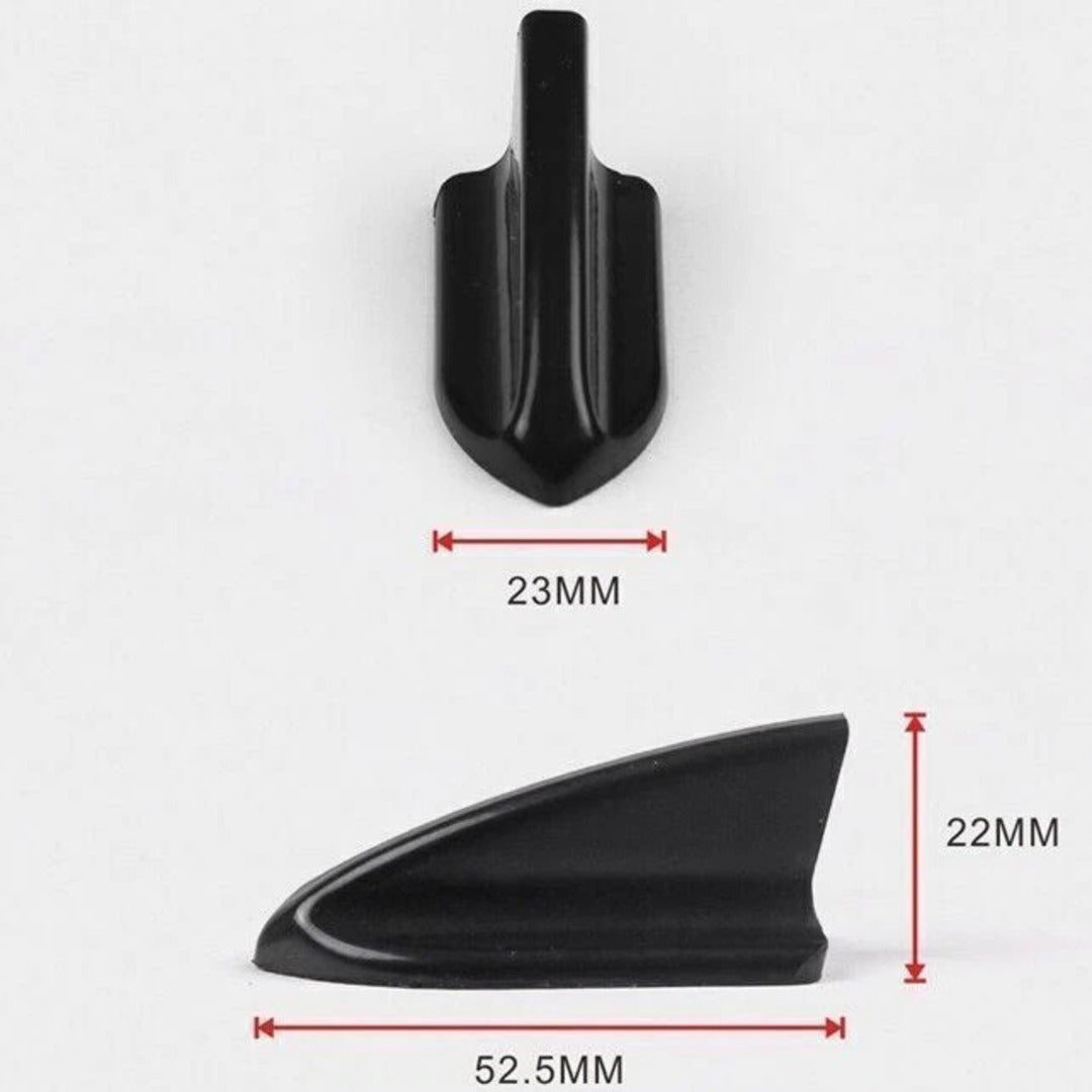 Universal Car Roof Shark Fin Spoiler Wings For Decoration 10 Pcs Set