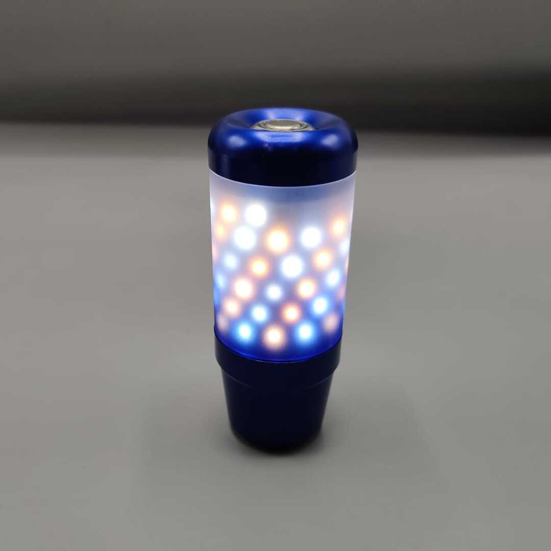1 Pc Universal Manual Car Gear Knob Car LED Handball With Touch Sensor Button (Blue)