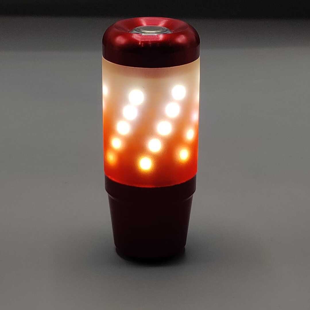1 Pc Universal Manual Car Gear Knob Car LED Handball With Touch Sensor Button (Red)
