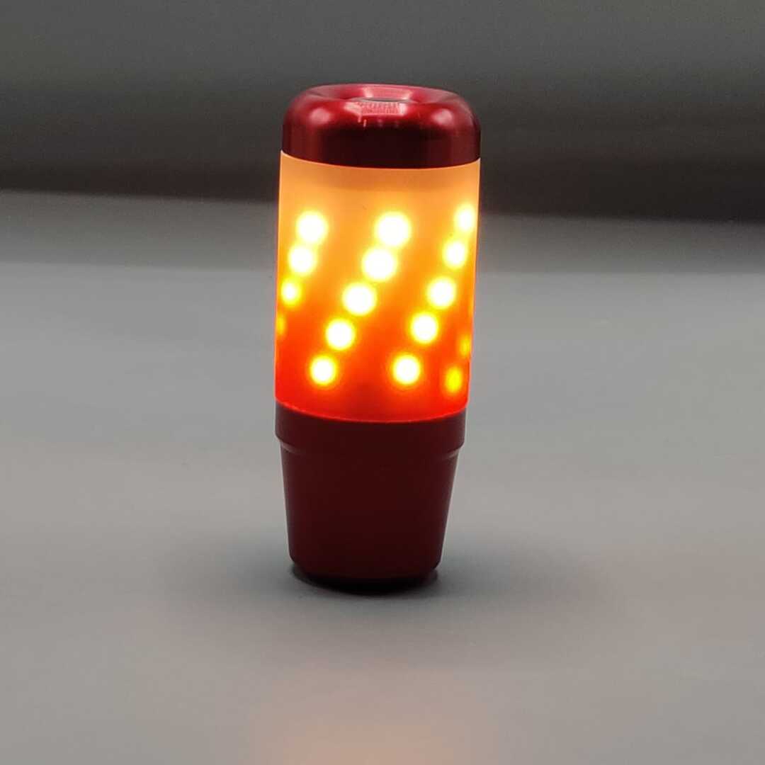 1 Pc Universal Manual Car Gear Knob Car LED Handball With Touch Sensor Button (Red)