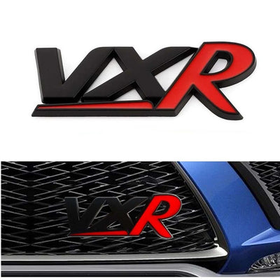 Universal Metal VXR Logo Emblem Black & Red 1 PC