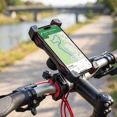 Universal Motorcycle Bike & Bicycles Mobile Phone Holder Stand for Handlebar Driving Navigation for All Smart phones