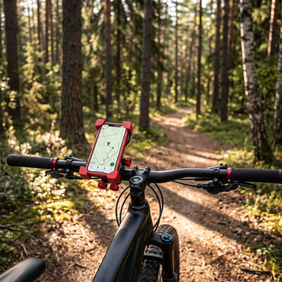 Universal Motorcycle Bike & Bicycles Mobile Phone Holder Stand for Handlebar Driving Navigation for All Smart phones