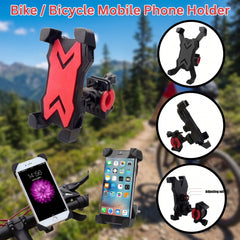 Universal Motorcycle Bike & Bicycles Mobile Phone Holder Stand for Handlebar Driving Navigation for All Smart phones