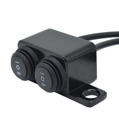 Universal Motorcycle Metal Switch Waterproof Double Point Switch for Bike Headlight High Low Beam 1 Pc