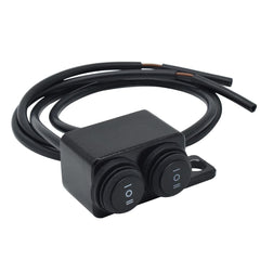 Universal Motorcycle Metal Switch Waterproof Double Point Switch for Bike Headlight High Low Beam 1 Pc