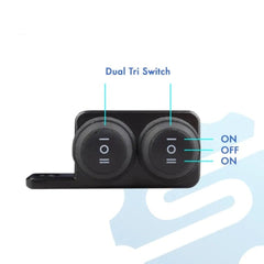 Universal Motorcycle Metal Switch Waterproof Double Point Switch for Bike Headlight High Low Beam 1 Pc