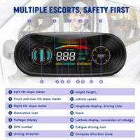 Universal P18 GPS HUD Gauge Car Digital Head Up Display Speedometer Alarm 1 Pc