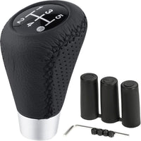 Universal PU Leather 5 Speed Gear Shift Knob Manual Transmission Shifter Lever Stick