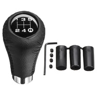 Universal PU Leather 5 Speed Gear Shift Knob Manual Transmission Shifter Lever Stick