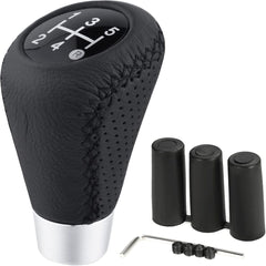 Universal PU Leather 5 Speed Gear Shift Knob Manual Transmission Shifter Lever Stick