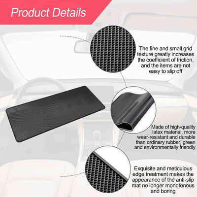 Universal Plain Dashboard Non Slip Mat Heat Resistant Anti-Slip Grip Pad
