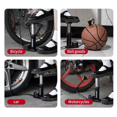 Universal Portable Air Tyre Pressure Pump Single Cylinder Foot Pump For Bike And Car in Premium Quality