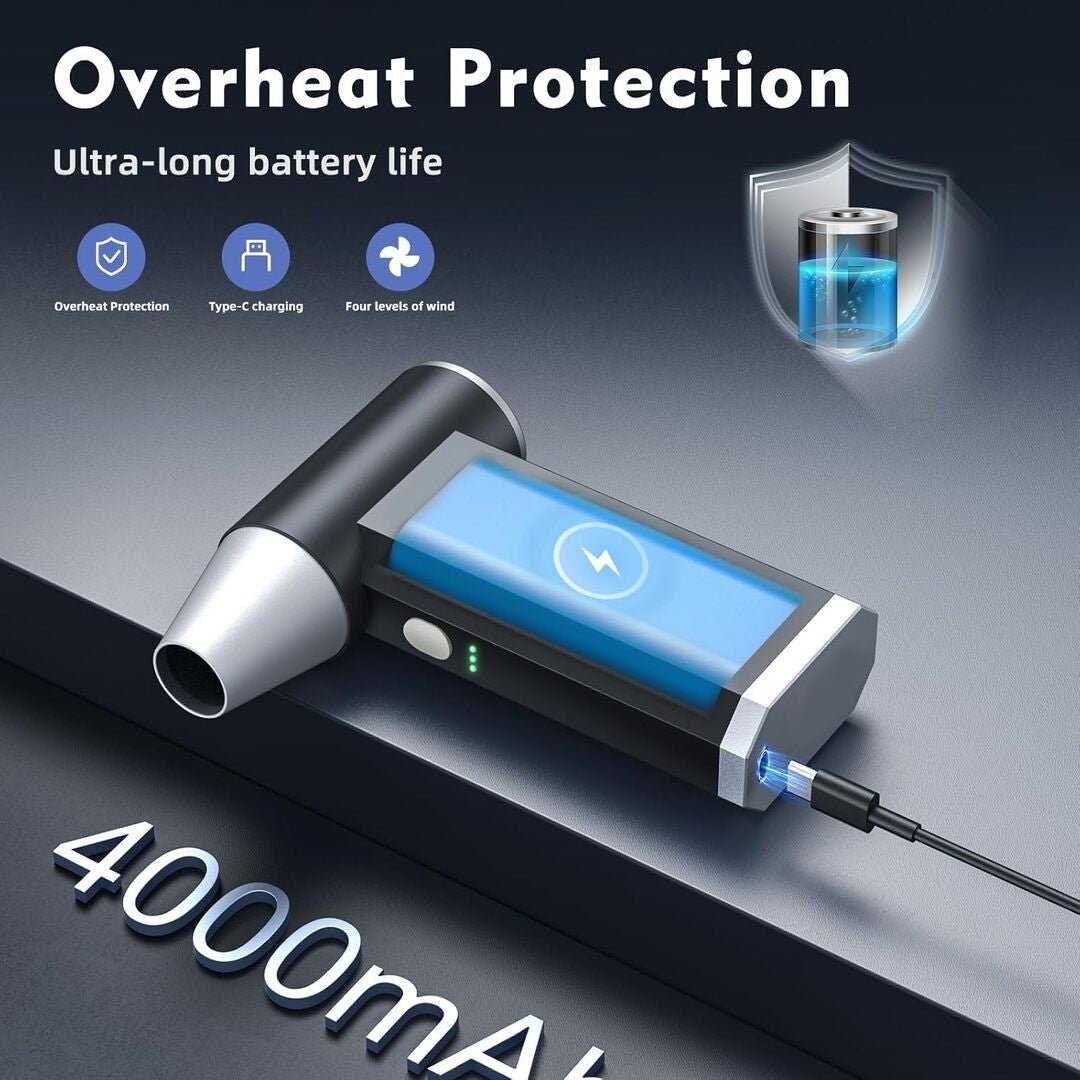 Universal Portable Car Dryer Jet Blower With 4 Gear Adjustment Super High Speed 1 Pc