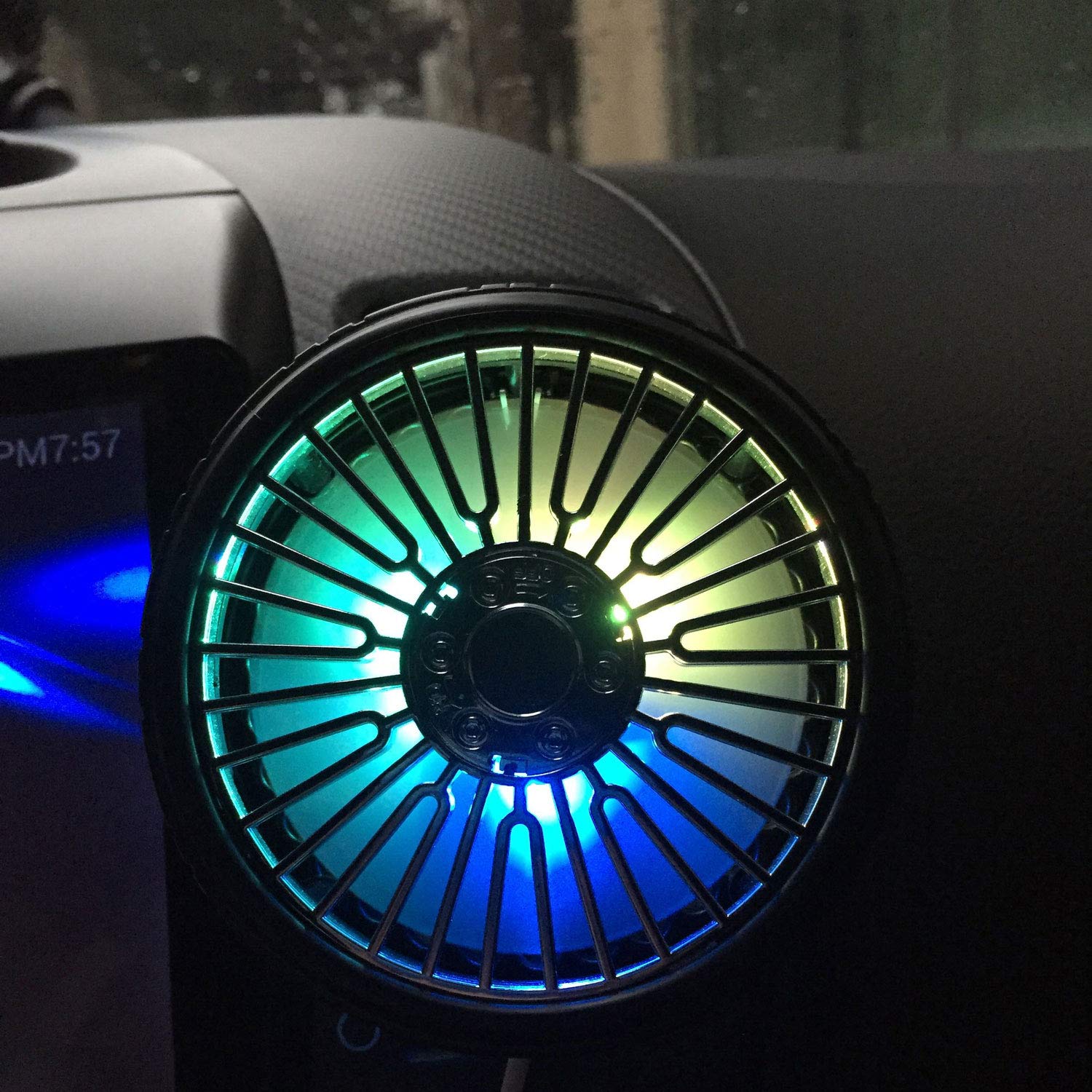 Universal Portable Mini Tire Shape Car Fan 3 Speeds Usb Fan For Car 1 Pc