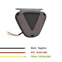 Universal RGB 3rd Brake Lamp F1 Style V Shape Tail Light For All Vehicles 1 Pcs