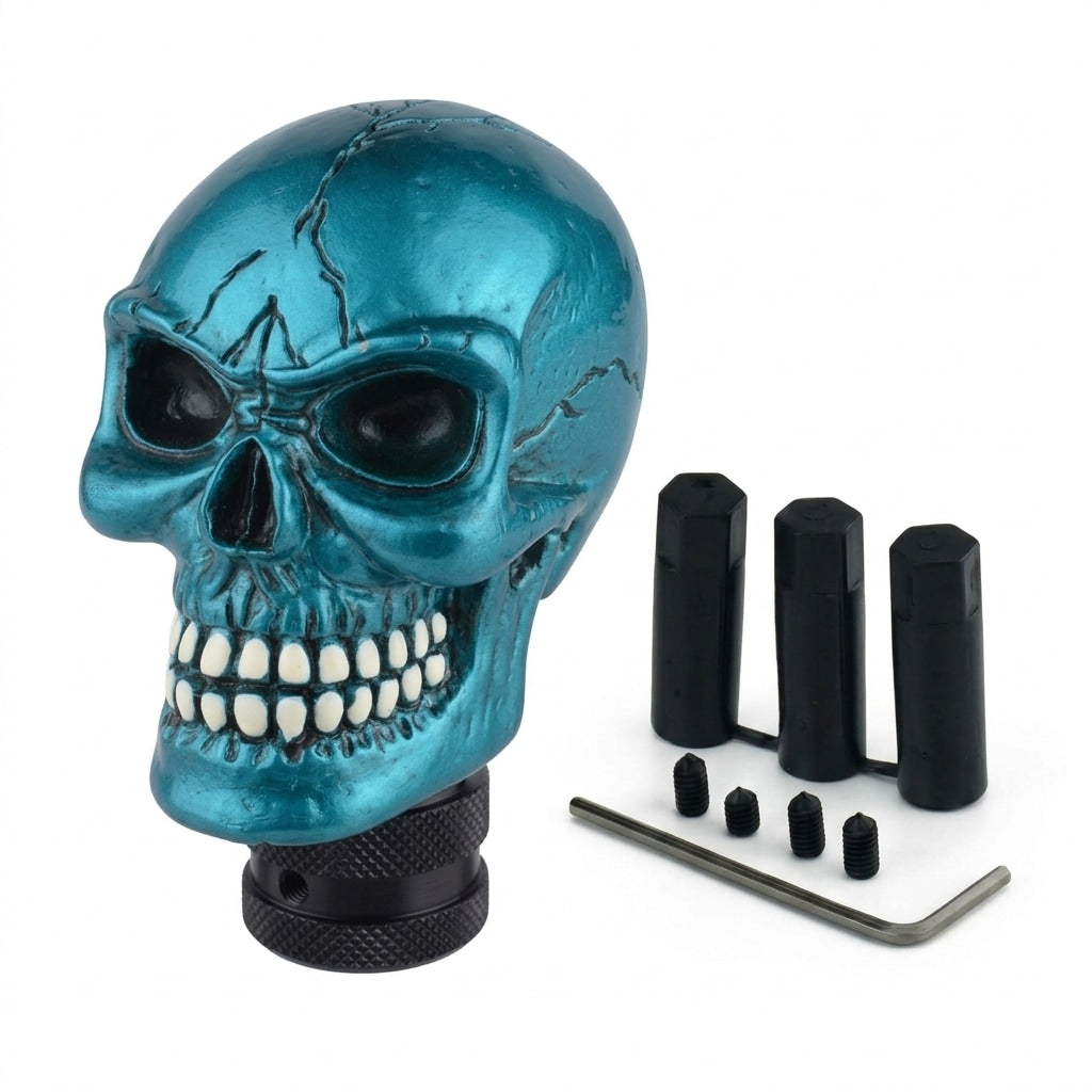 Universal Skull Gear Knob Gear Shift Knob Manual Transmission Shifter Lever Stick(Frozen)
