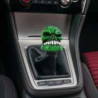 Universal Skull Gear Knob Gear Shift Knob Manual Transmission Shifter Lever Stick(Green)