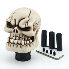 Universal Skull Gear Knob Gear Shift Knob Manual Transmission Shifter Lever Stick(Skin)