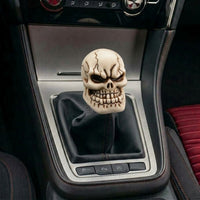Universal Skull Gear Knob Gear Shift Knob Manual Transmission Shifter Lever Stick(Skin)