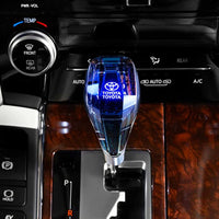 1 Pc Universal Toyota Crystal Shape Gear Knob Car LED Handball Crystal Touch Activated