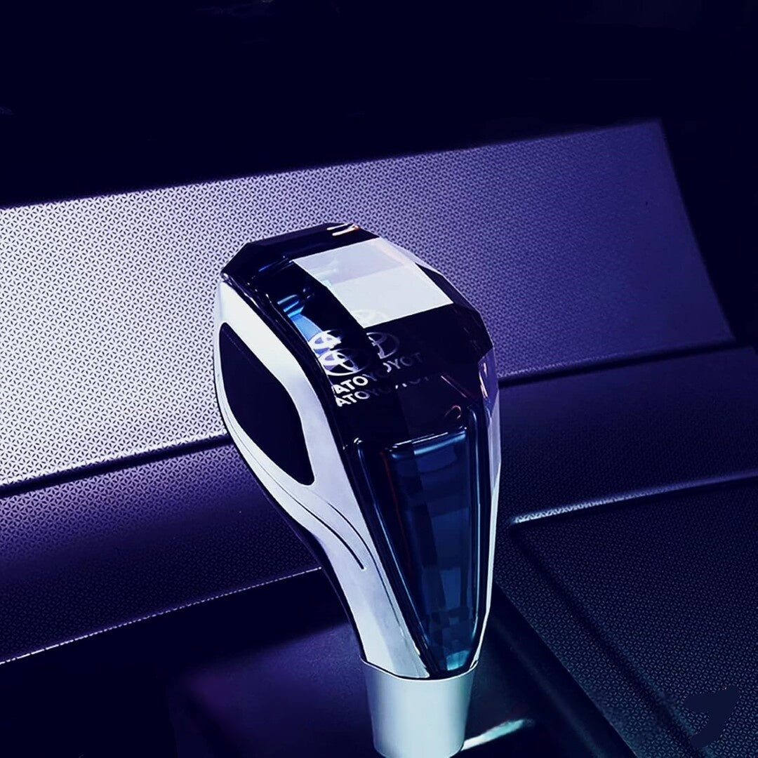 1 Pc Universal Toyota Crystal Shape Gear Knob Car LED Handball Crystal Touch Activated