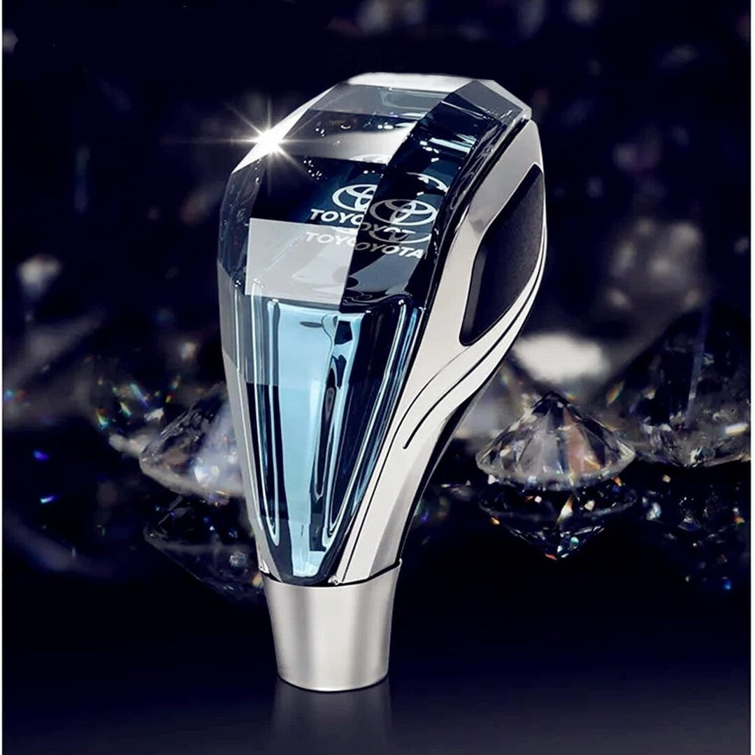 1 Pc Universal Toyota Crystal Shape Gear Knob Car LED Handball Crystal Touch Activated