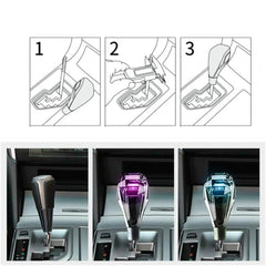 1 Pc Universal Toyota Crystal Shape Gear Knob Car LED Handball Crystal Touch Activated