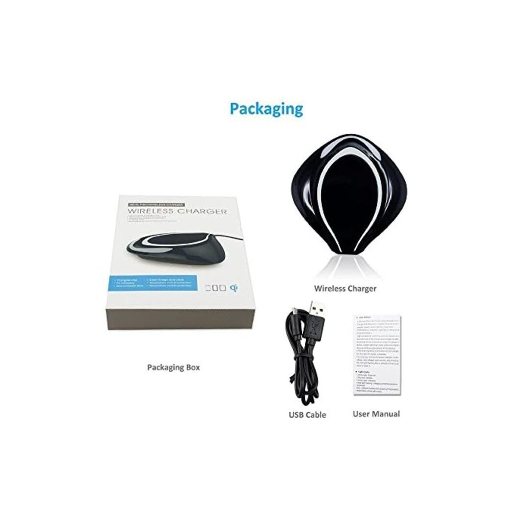 Universal Wireless Charger Fly Fish Shape Qi Wireless Charging Pad For Car 1 Pc