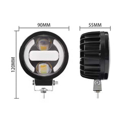 2 Pcs Set Universal X99 Motorcycle LED Headlight Light With DRL Car Driving Lights Spotlight Fog Lamp